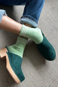 LE BON SHOPPE girlfriend socks green leaf