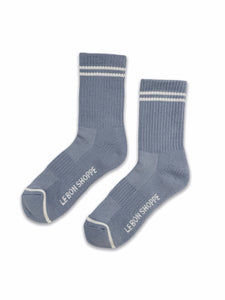 LE BON SHOPPE boyfriend socks blue grey