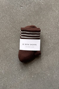 LE BON SHOPPE girlfriend socks mahogany