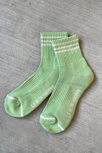 LE BON SHOPPE girlfriend socks green leaf