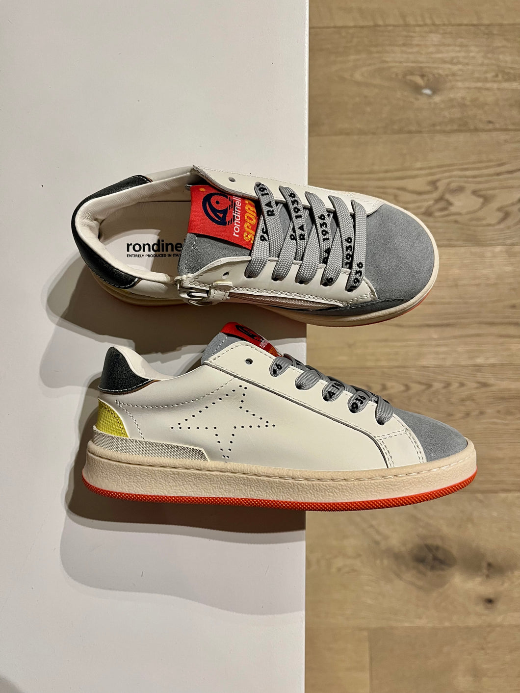 RONDINELLA ster sneaker grijs wit