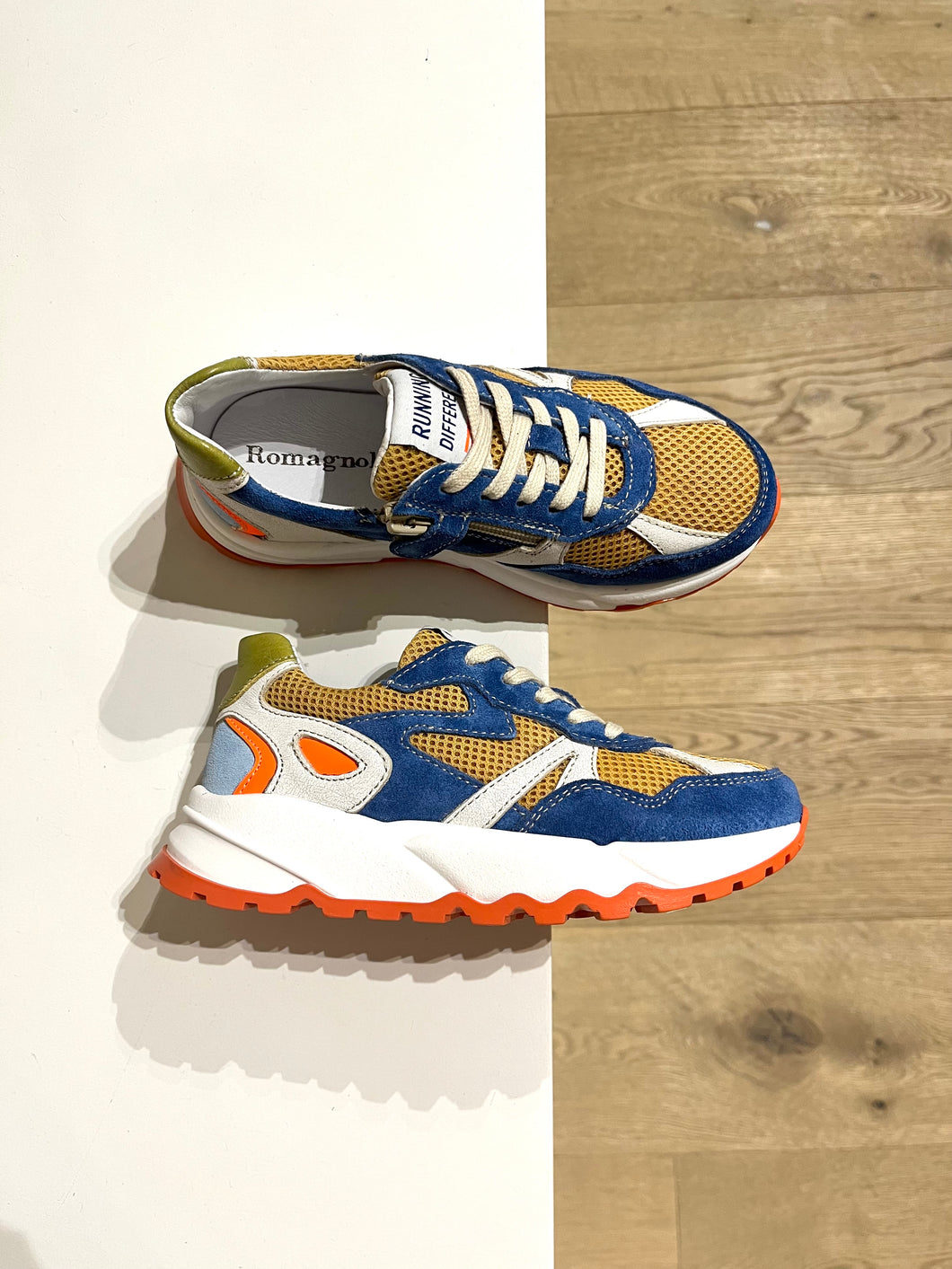 ROMAGNOLI runner jeans oker