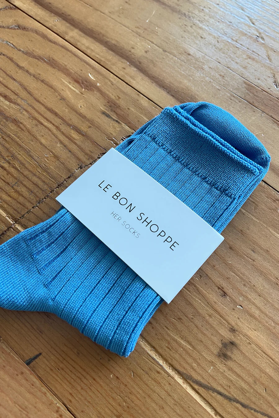 LE BON SHOPPE her socks electric blue