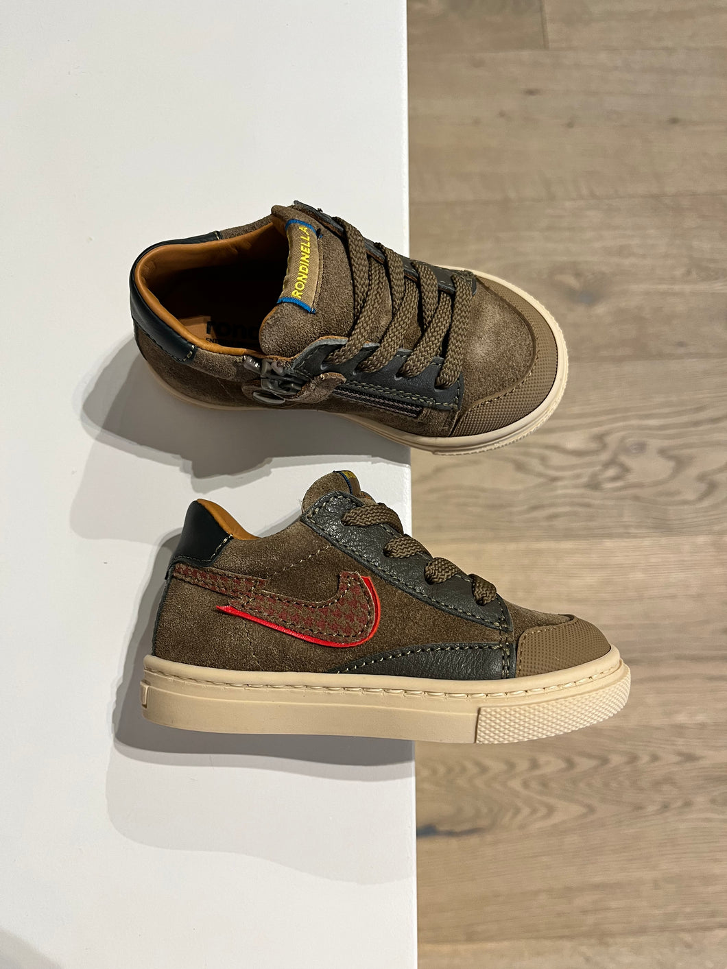 RONDINELLA mini basket kakhi