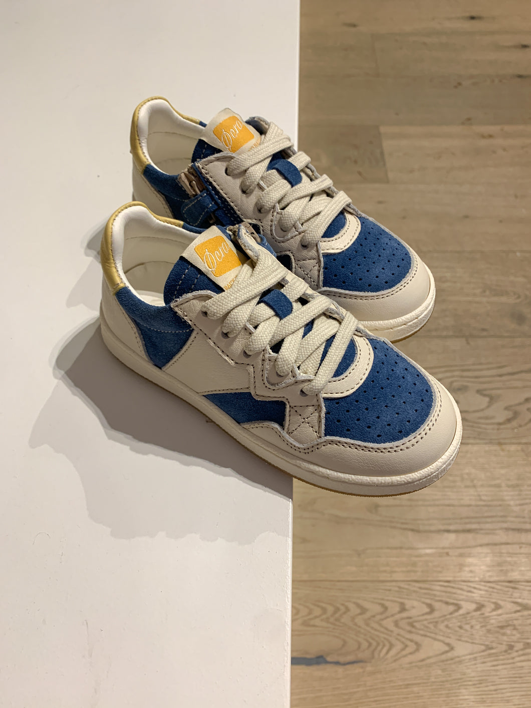 OCRA tennis sneaker blauw suede