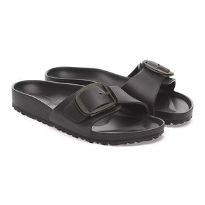 BIRKENSTOCK madrid big buckle ZWART (kunststof)