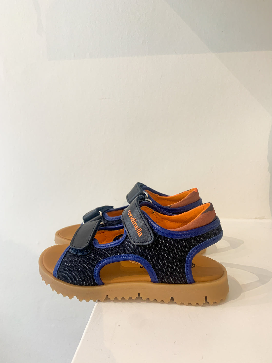 RONDINELLA velcro sandaal blauw