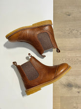 Afbeelding in Gallery-weergave laden, ANGULUS laarsje cognac glitterelastiek
