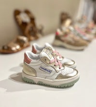 Afbeelding in Gallery-weergave laden, RONDINELLA mini sneaker wit goud roze
