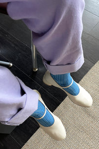 LE BON SHOPPE her socks electric blue