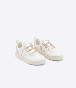 VEJA sneaker 3 velcro wit metallics