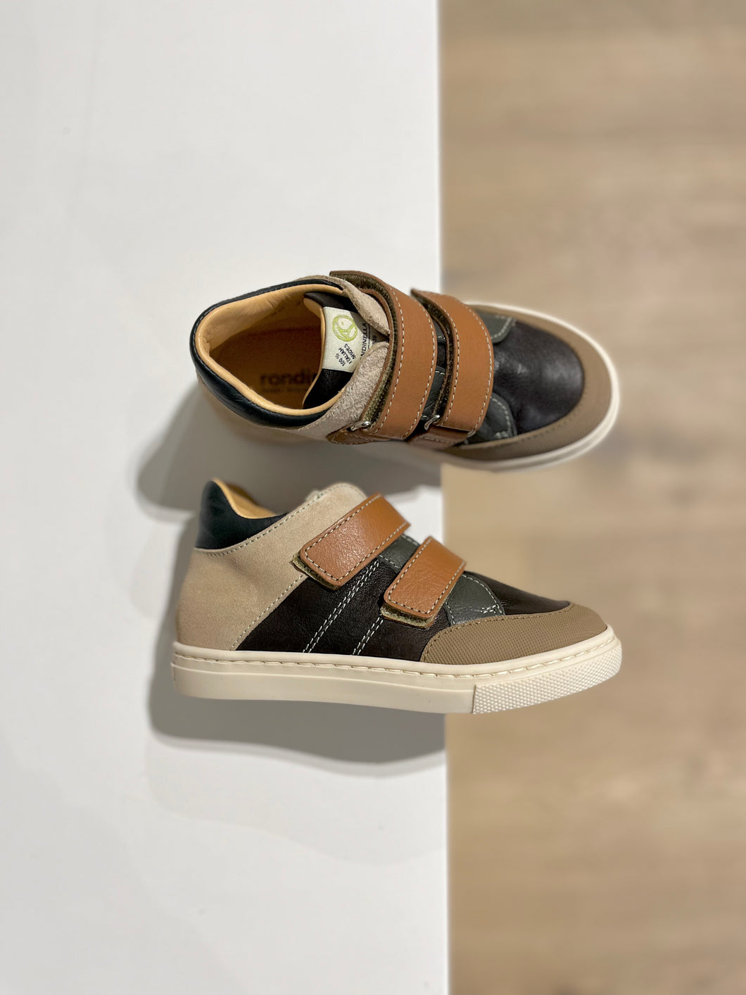 RONDINELLA sneaker velcro camel