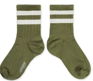 COLLEGIEN streepkous OLIVE