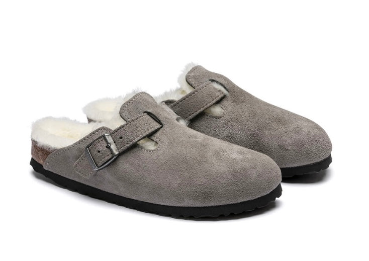 BIRKENSTOCK boston wol grijs