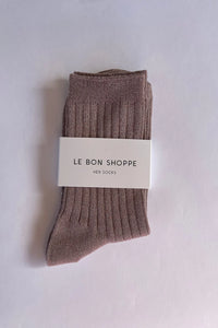 LE BON SHOPPE her socks lurex jute