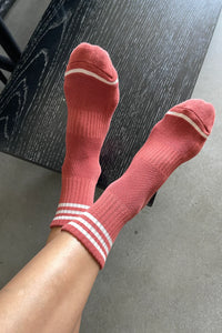 LE BON SHOPPE girlfriend socks terracotta