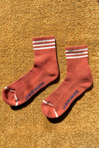 LE BON SHOPPE girlfriend socks terracotta