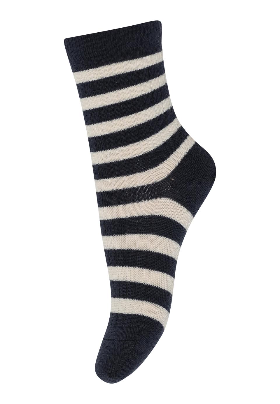 MP DENMARK streep kous wol navy