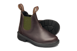 BLUNDSTONE boot bruin groene elastiek