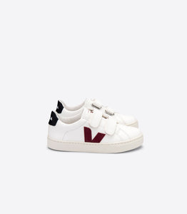 VEJA sneaker 2 velcro wit bordeaux