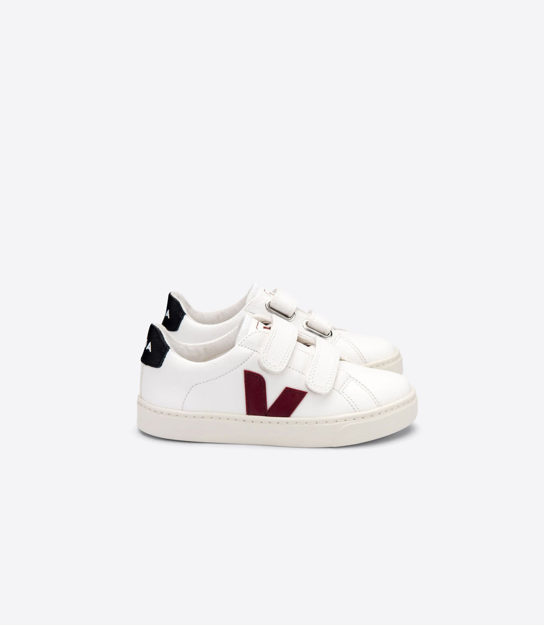 VEJA sneaker 2 velcro wit bordeaux