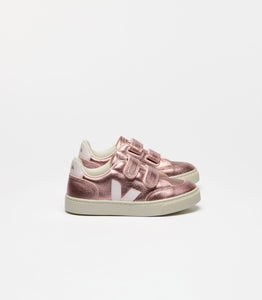 VEJA sneaker 2 velcro nacré lassi rosé