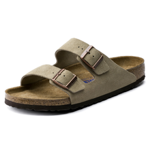 Afbeelding in Gallery-weergave laden, BIRKENSTOCK arizona taupe suede (soft footbed)
