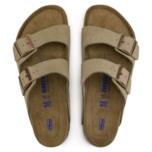 BIRKENSTOCK arizona taupe suede (soft footbed)