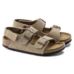BIRKENSTOCK milano sandaal velcro taupe daim