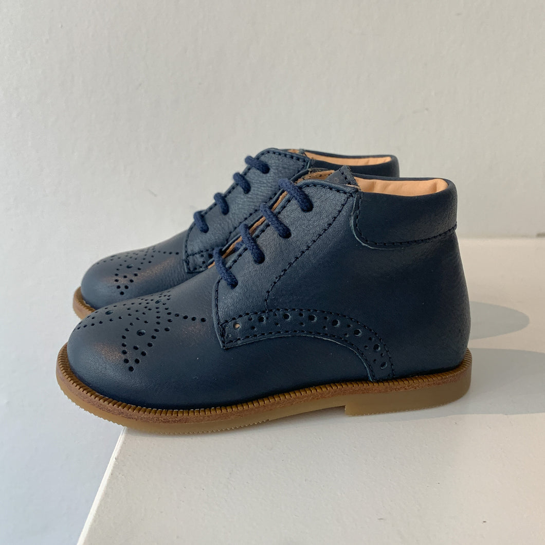 OCRA veter schoen blauw perfo