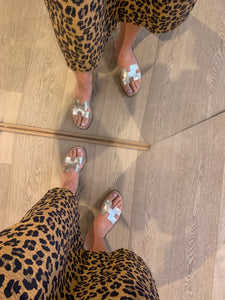 FLO H-slipper platina