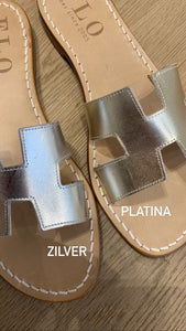 FLO H-slipper platina