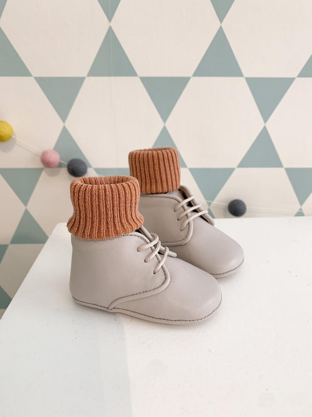 ELI baby veterschoen lichtgrijs