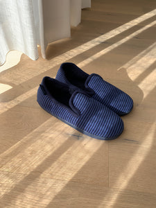 ISOTONER pantoffel streep blauw