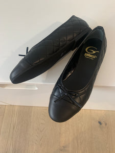 GALLUCCI ballerina doorstikt zwart