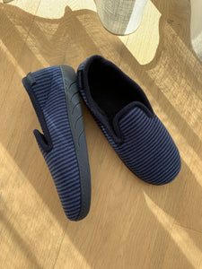 ISOTONER pantoffel streep blauw