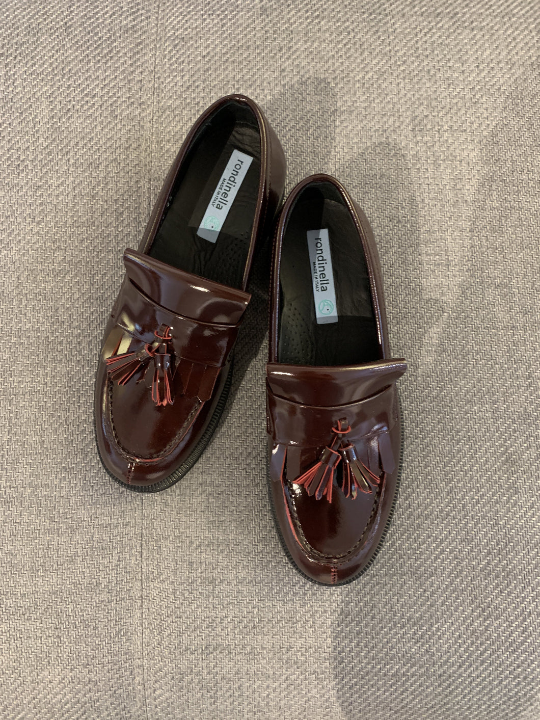 RONDINELLA mocassin bordeaux lak