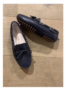 JARRETT carshoe veter donkerblauw leder
