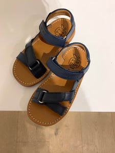 POM D'API blauwe velcrosandaal zigzag