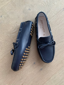 JARRETT carshoe veter donkerblauw leder