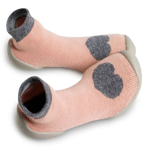 COLLEGIEN pantoffel roze hart
