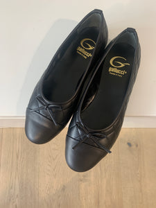 GALLUCCI ballerina doorstikt zwart