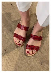 FLO slipper rood snake