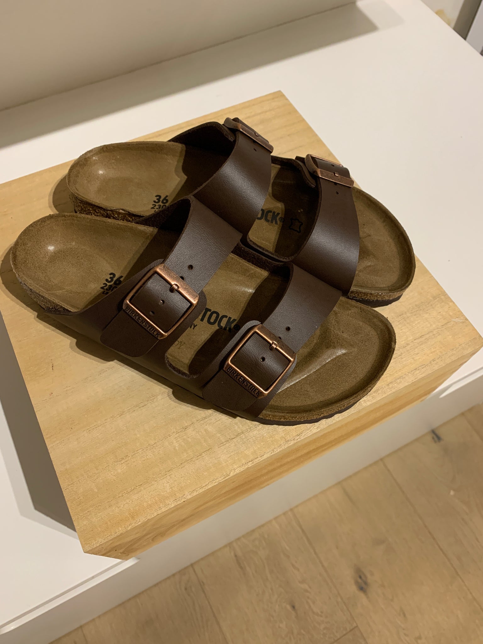 BIRKENSTOCK arizona bruin flo shoes for kids