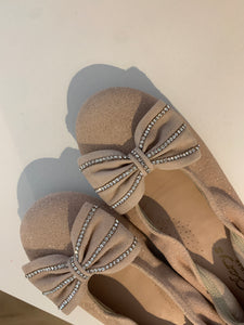 CLARYS ballerina nude glitterstrik