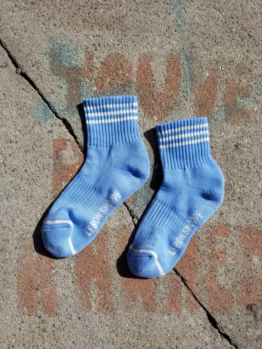 LE BON SHOPPE girlfriend socks parisian blue