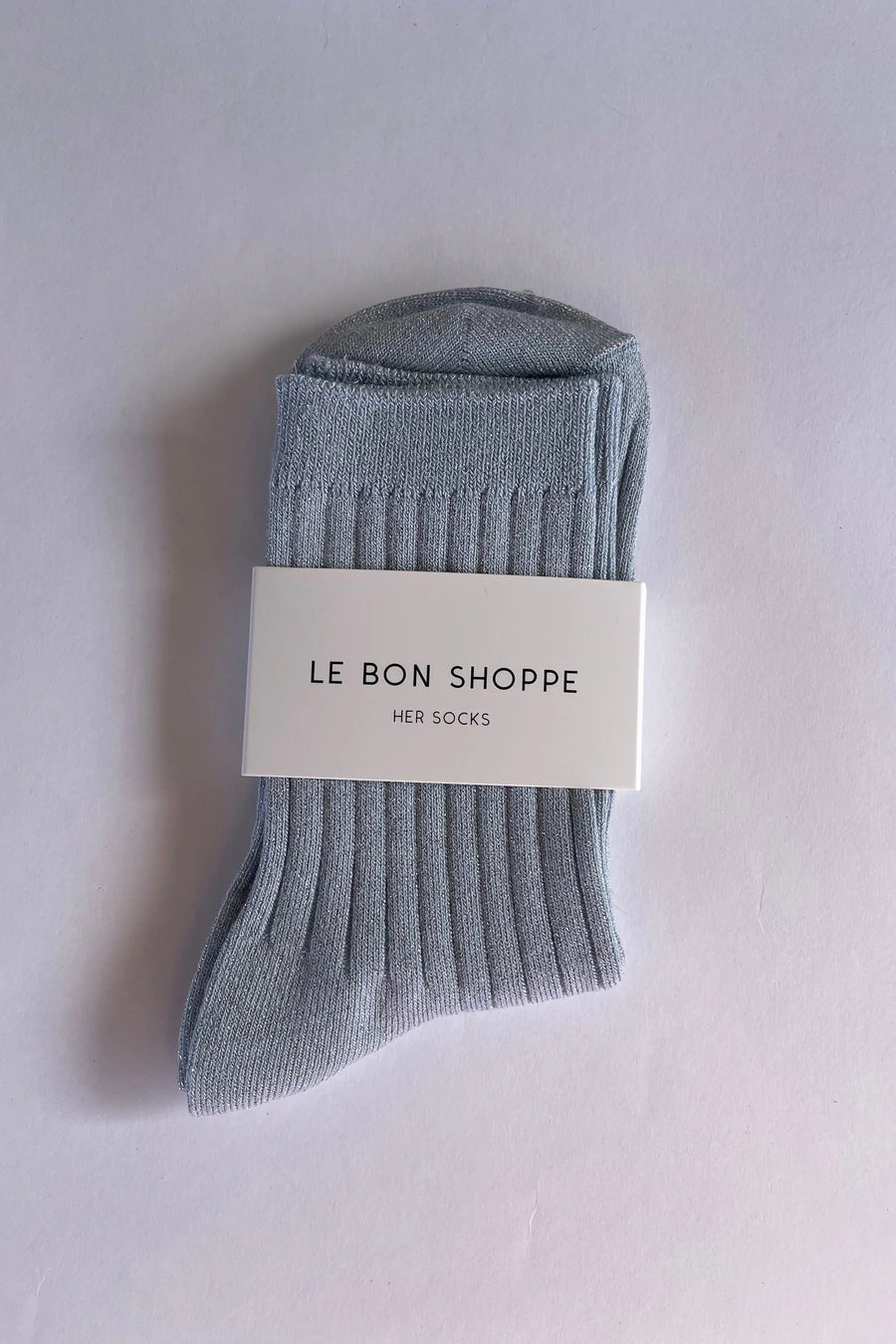 LE BON SHOPPE her socks lurex sky
