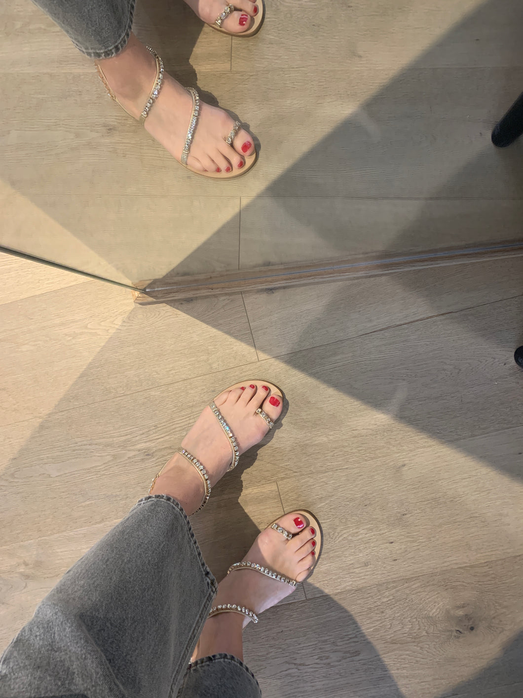 FLO sandaal diamantjes