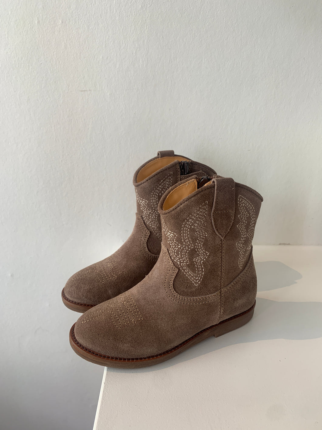 OCRA cowboylaarsje taupe daim