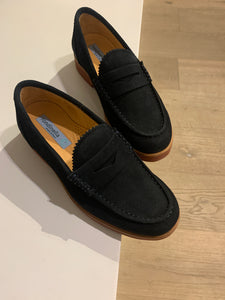 RONDINELLA mocassin blauw (bordeaux zool)